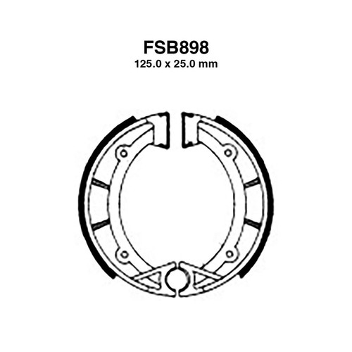 Pair brake jaws ferodo - pair,