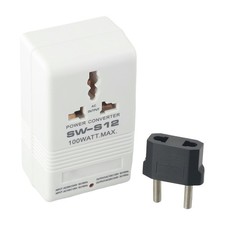 Transformateur Convertisseur de Tension Robuste 100W 110V120V vers 220V240V + Ad