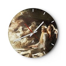 Horloge murale en verre