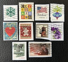Lot de 10 timbres des USA