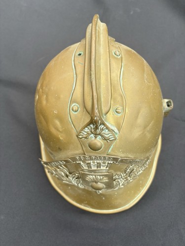 Casque pompier cuivre - casque,