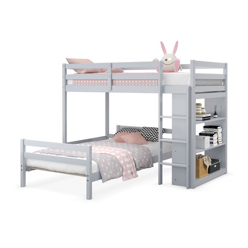 Wood twin over - wood, bunk