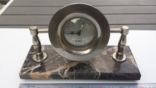 Ancien rare gros réveil ART DECO BAYARD monté sur marbre et métal.