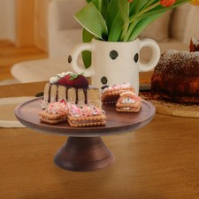  Assie De Fruits En Bois Acacia Plateau Service Rond Stand Dessert