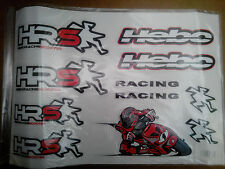 Planche autocollants stickers scooter/moto Hebo