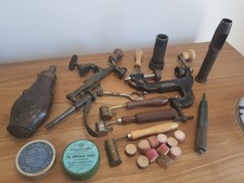Lot Anciens Outils Fabrication de cartouches de chasse