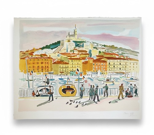 Lithographie yves brayer - yves, –