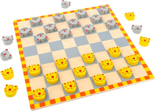 Jeu dames chat et - de,