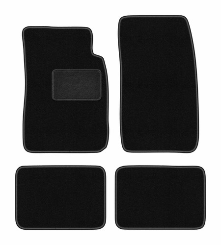 Tapis sol velours noir - de,