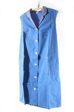 Age Kittel DDR Arbeitskittel Tablier Vintage Retro, Bleu