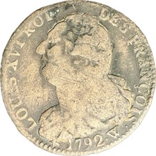 #F0329 France : 2 Sols 1792 W