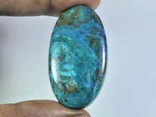 Cabochon de forme ovale shattuckite naturelle 23 x 43 x 07 mm pierre précieus...