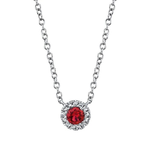 Pendentif diamant ruby - pendentif, en