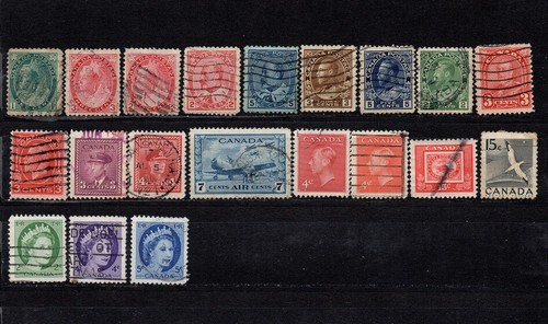 Lot timbres canada - lot, 20