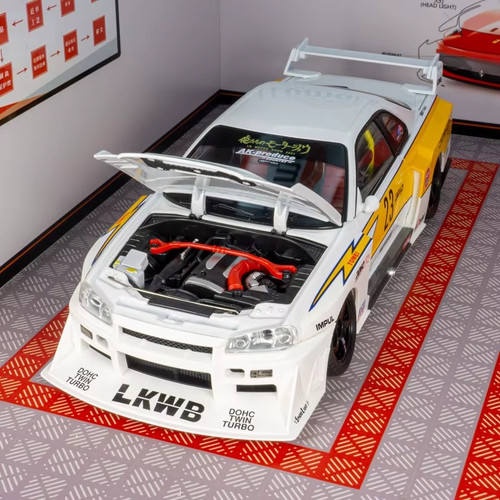 Nissan r34 skyline - 1:18, gt-r34