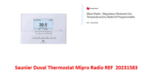 Saunier duval thermostat - thermostat, mipro
