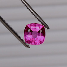 9,6 mm saphir rose 6,60 ct