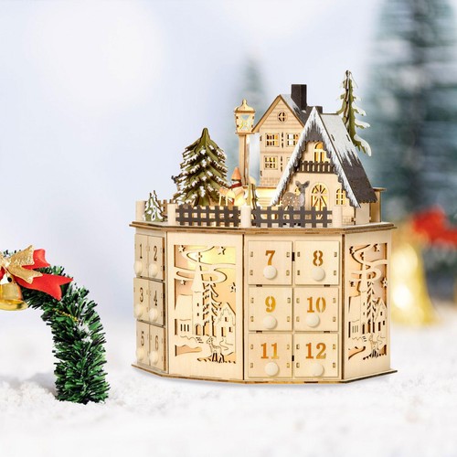 Calendrier avent en bois - calendrier, de