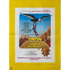 TINTIN ET LE TEMPLE DU SOLEIL Affiche de film  - 40x54 cm. - 1969 - Hergé, Claud