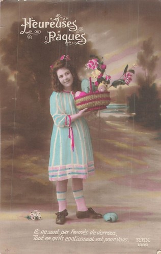 Easter little girl - cp,