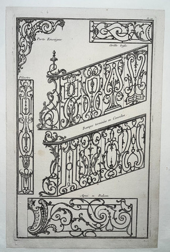 Pilastre balcon rampes - balcon, grille