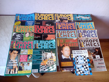 europe echecs anciennes revues lot de 14 vintage.1983-2001.