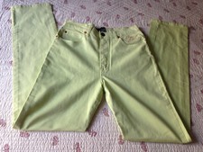 MARIE SARA  pantalon femme jeans coton elastane jaune  Taille 36