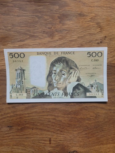 France billet ancien - france, cinq