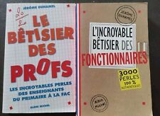 Lot De Deux Livres Bêtisier Profs Et Fonctionnaires Jérôme Duhamel