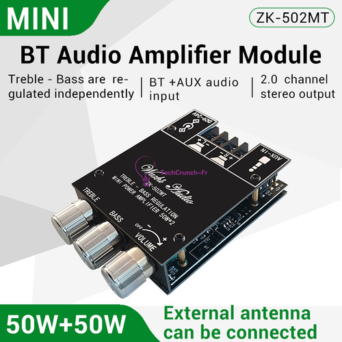 1pcs 50w aux bluetooth - 50w*2,