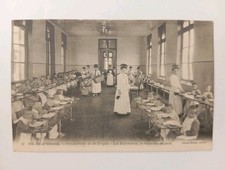 CPA, ÎLE D'OLÉRON (17), Sanatorium de St Trojan, Réfectoire, Enfants 1904