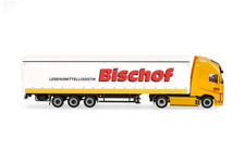 HERPA - Camion avec remorque rideaux avec hayon 3 essieux BISCHOF – VOLVO FH ...