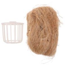 1 ensemble de nids en jute avec panier pour pinsons, perruches, canaris