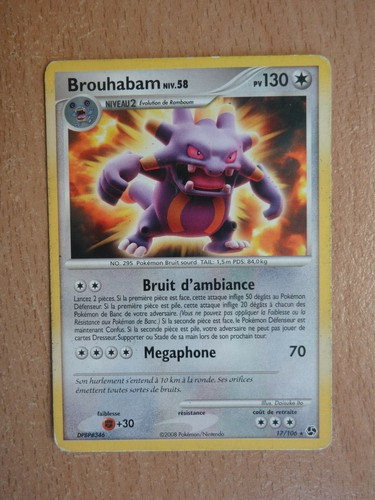 Carte pokémon rare brouhabam - carte,
