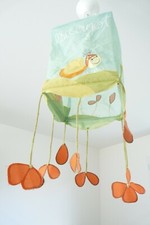 Lampe chambre bébé enfant luminaire tissu suspension déco nature