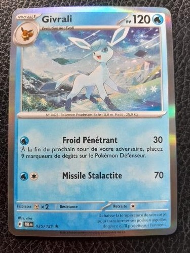 Carte pokemon givrali 025 - pokemon,