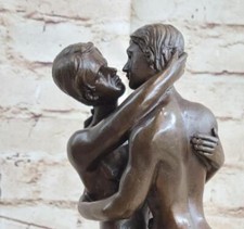 Fonte Deux Gay Hommes Érotique Nu Nue Bronze Sculpture Statue Maison Bureau Deco