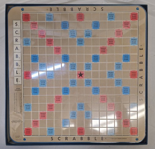 Vtg scrabble deluxe - scrabble,