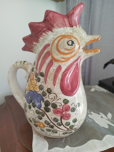 Gros pichet coq deruta - gros,