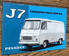 brochure 1965 PEUGEOT J7 fourgon tôlé 1400 kg  folder prospekt