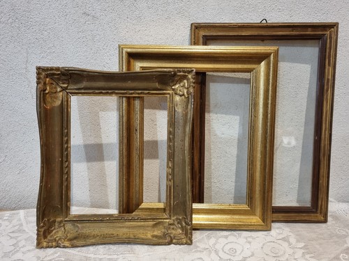 Cadre ancien bois dont - ,