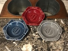 Série de 3 cendriers en