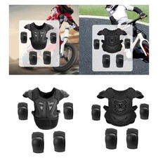 Gilet de pour enfants, genouillères et coudières, veste de vélo pour