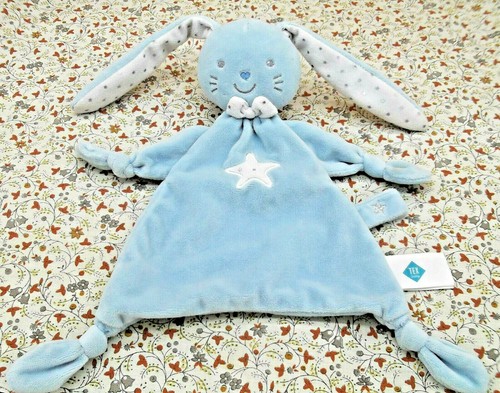 Doudou tex baby lapin bleu - l/,