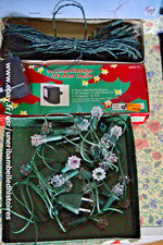 Lot  2 guirlandes électrique Noël une avec transformateur pour pièces/à réparer