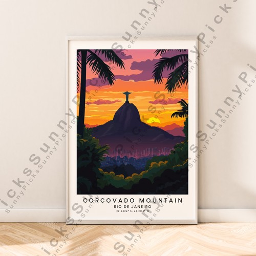 Mount corcovado illustration - mount,