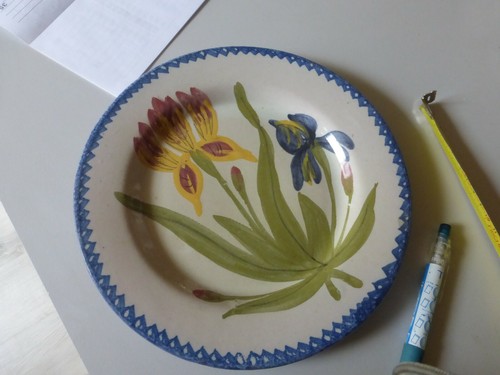 Assiette ancienne faience - assiette,