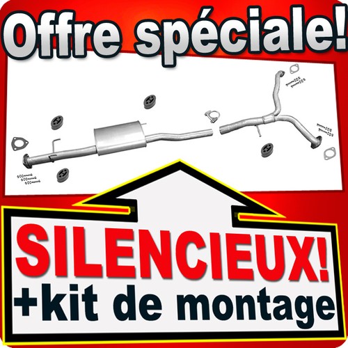 Silencieux intermédiaire pour - silencieux,