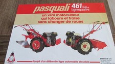 Catalogue, Brochure, Prospectus  Tracteurs PASQUALI   - Motoculteurs 461