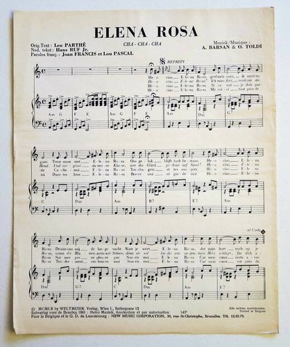 Partition sheet music - ,